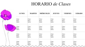 horario-flores-clases-modelo