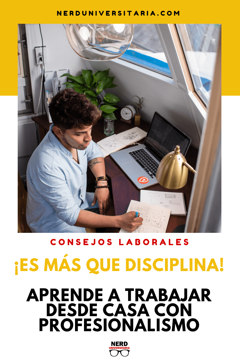 como trabajar desde casa con disciplina y profesionalismo